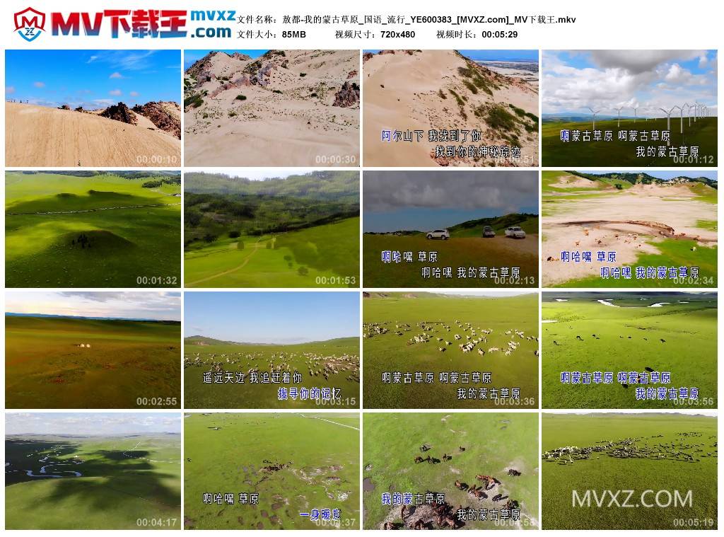 敖都-我的蒙古草原_国语_流行_YE600383